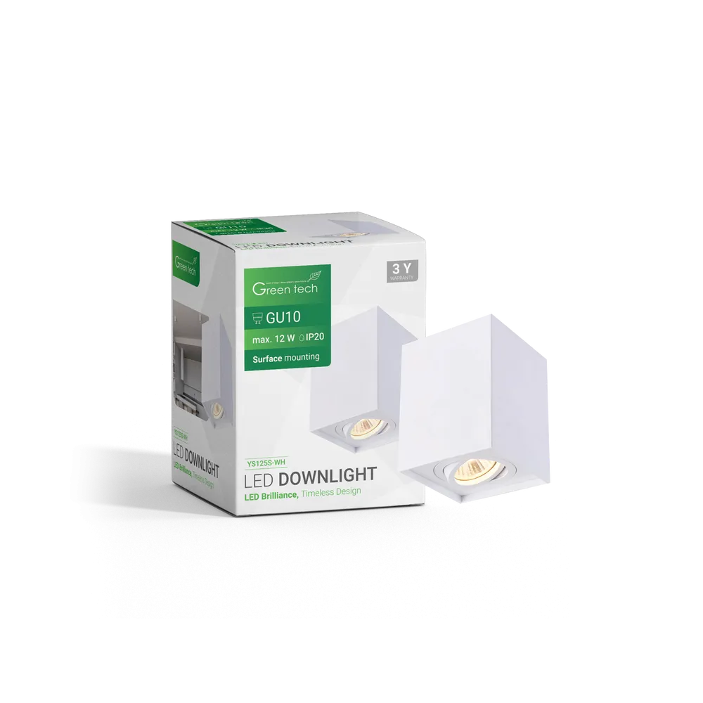 GREEN TECH Upgrade Lamp Green Tech, white color, GU10 socket - YS125S-WH