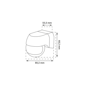 GREEN TECH Infracrveni nadgradni senzor gibanja Green Tech IMS12, IP44, 180°