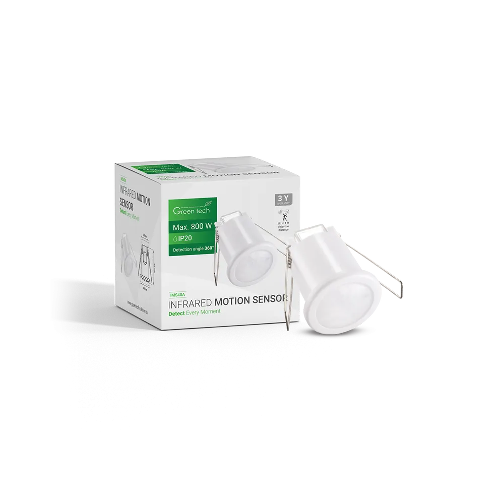 GREEN TECH Infrared Built-in Motion Sensor Green Tech IMS40A, IP20, 360°