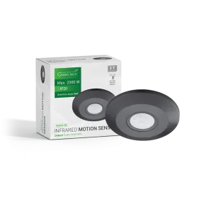 GREEN TECH Infracrveni nadgradni senzor gibanja Green Tech IMS05C, IP20, 360° - IMS05C-BK