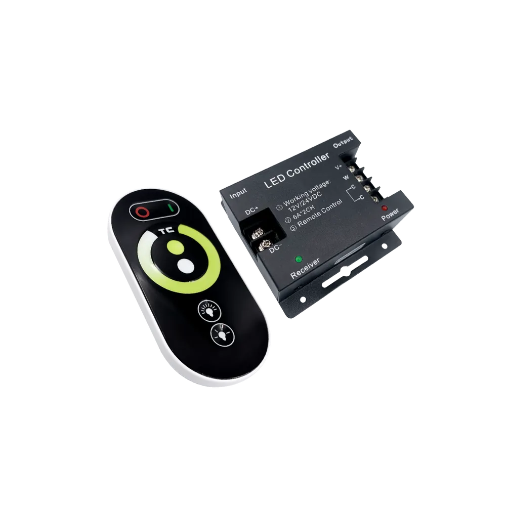 GREEN TECH LED Controller Green Tech RF, CCT, Touch 12-24V, 144W (12V), 288W (24V), common - LCS-TIH-QTC