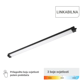 GREEN TECH LED vodoodporna svetilka Green Tech, povezljiva, 3CCT, 60W, IP65, črna - WP-BD-60W-3CCT