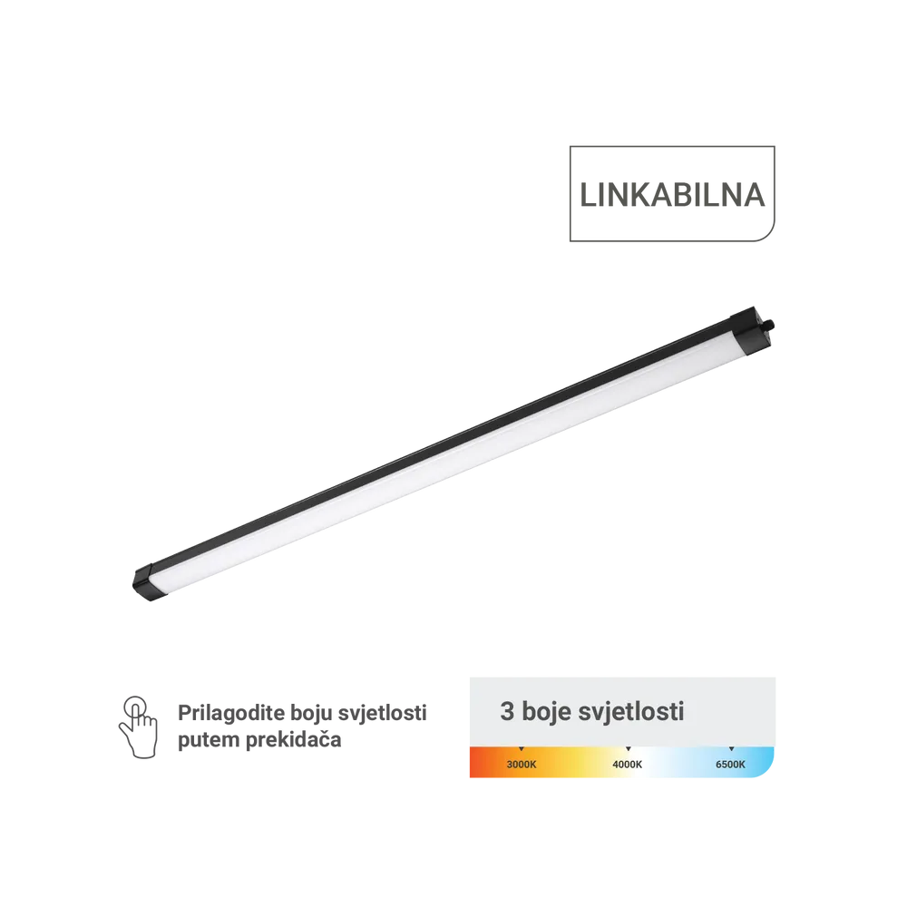 GREEN TECH LED vodoodporna svetilka Green Tech, povezljiva, 3CCT, 70W, IP65, črna - WP-BD-70W-3CCT