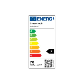 GREEN TECH LED vodoodporna svetilka Green Tech, povezljiva, 3CCT, 70W, IP65, črna - WP-BD-70W-3CCT