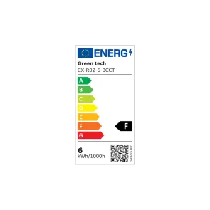 GREEN TECH LED panel Green Tech 6W, 3CCT, nadgradni, okrogli - CX-R02-6-3CCT