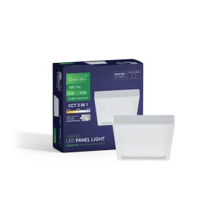 GREEN TECH LED panel Green Tech 6W, 3CCT, nadgradni, kvadratni - CX-S02-6-3CCT
