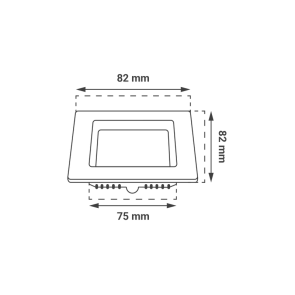 GREEN TECH LED panel Green Tech 3W, 3CCT, vgradni, kvadratni - CX-S01-3-3CCT