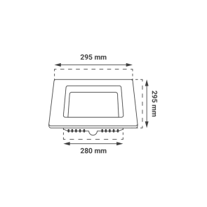 GREEN TECH LED panel Green Tech 24W, 3CCT, recessed, square - CX-S01-24-3CCT