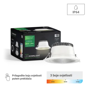 GREEN TECH LED svetilka Green Tech 28W, 3CCT, premer 195-210 mm - DWE-28W