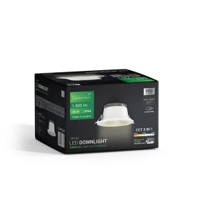 GREEN TECH LED downlight Green Tech 20W, 3CCT, diameter 145-155 mm - DWE-20W