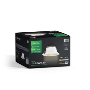GREEN TECH LED svetilka Green Tech 40W, 3CCT, premer 240-255 mm - DWE-40W