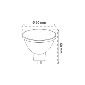 GREEN TECH LED bulb Green Tech 5W, 3000K, MR16, 220-240V, IP20, Sanan chip - LB-1101