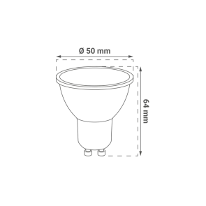 GREEN TECH LED žarnica Green Tech 9W, 4000K, GU10, IP20, Sanan čip - LB-1011