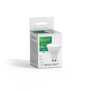GREEN TECH LED bulb Green Tech 7W, 6000K, GU10, IP20, Sanan chip - LB-1009