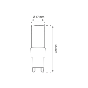 GREEN TECH LED bulb Green Tech 4W, 4000K, G9, IP20, San`an chip - LB-4004