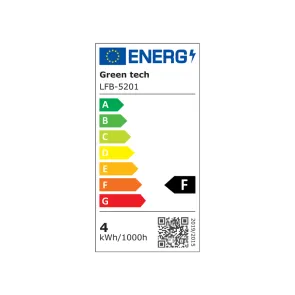 GREEN TECH LED filamentska žarnica Green Tech 4W, 2700K, E14, AC220V, C35, jantarna, zatemnjiva - LFB-5201