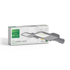 GREEN TECH LED Street Light. Green Tech 50W, 6500lm, Philips LED, 3 CCT 3000K-4000K-6000K - S10B-50W