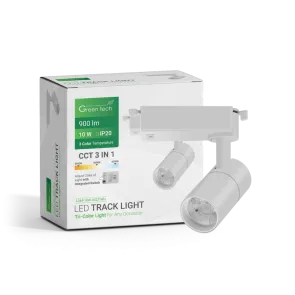 GREEN TECH LED tirna svetilka Green Tech 10W, 3 CCT, bela barva - L068-10W-3CCT-WH