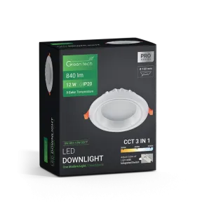 GREEN TECH LED svetilka Green Tech 12W, 3 CCT, okrogla - DW-R03-12W-3CCT