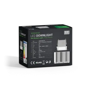 GREEN TECH LED svetilka Green Tech 2W, 3 CCT, pravokotna - DW-S02-2W-3CCT