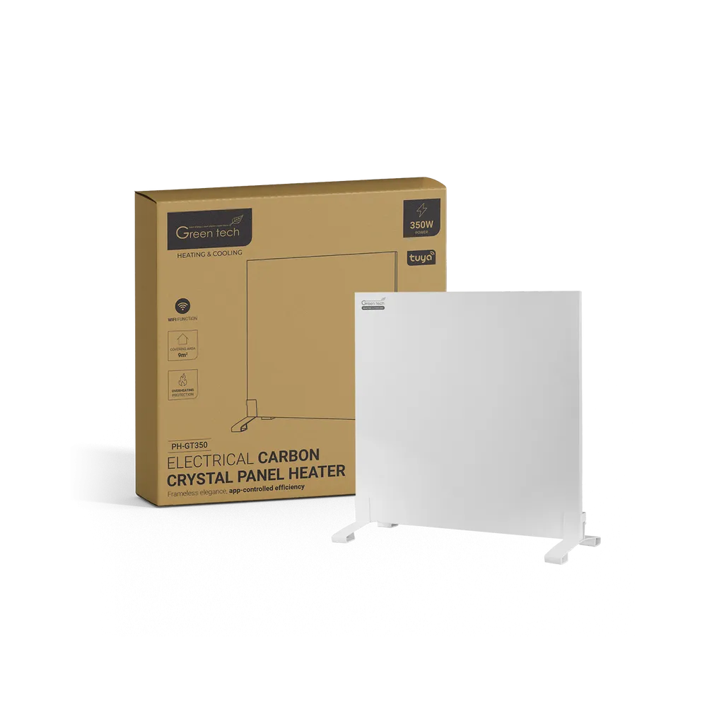 GREEN TECH Panel Heater Green Tech 350W, carbon crystals, WiFi / Tuya, electric - PH-GT350