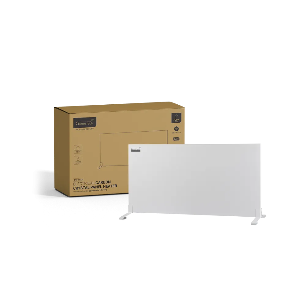 GREEN TECH Panel Heater Green Tech 700W, Carbon Crystals, WiFi / Tuya, Electric - PH-GT700