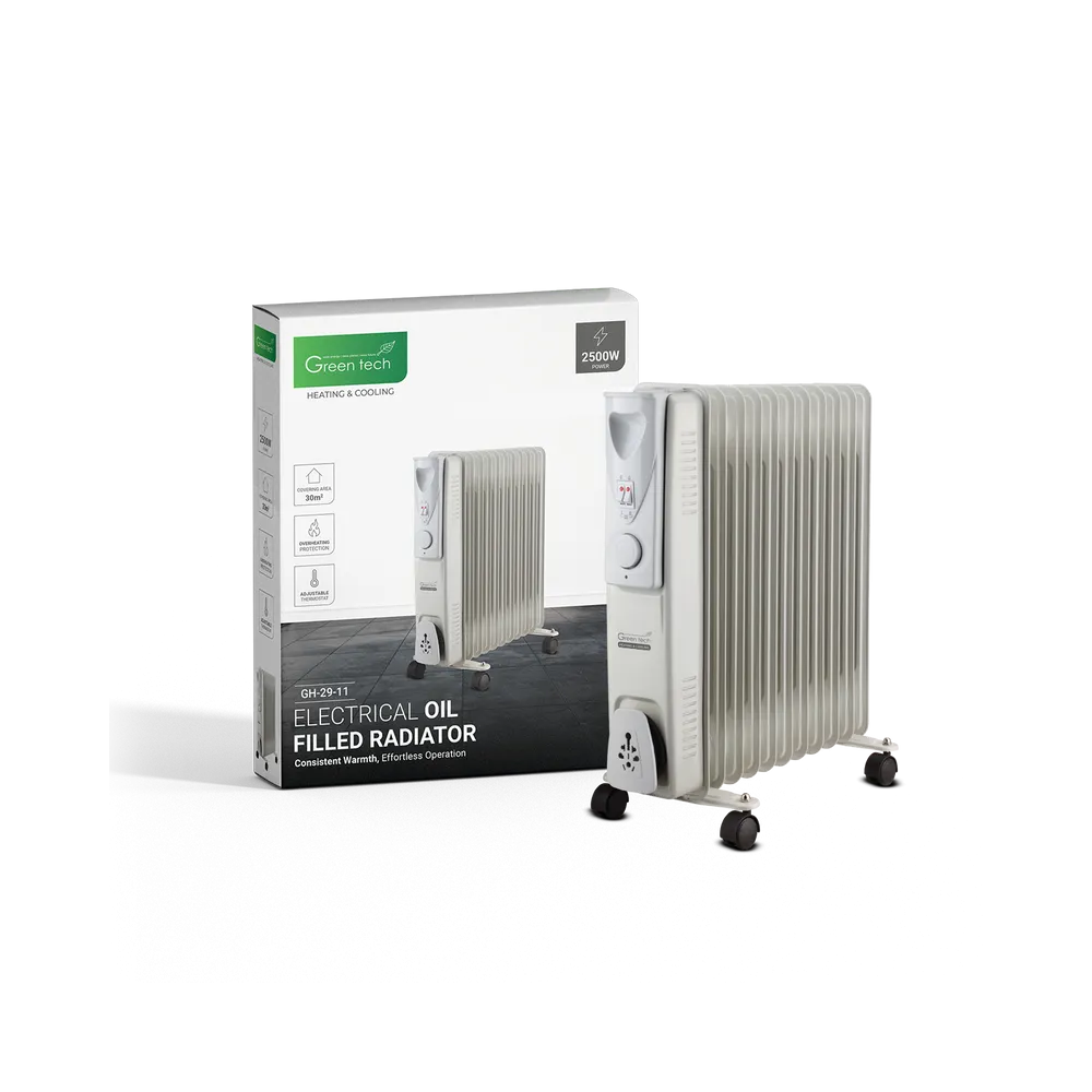 GREEN TECH Oljni radiator Green Tech 2500W, električni - GH-29-11