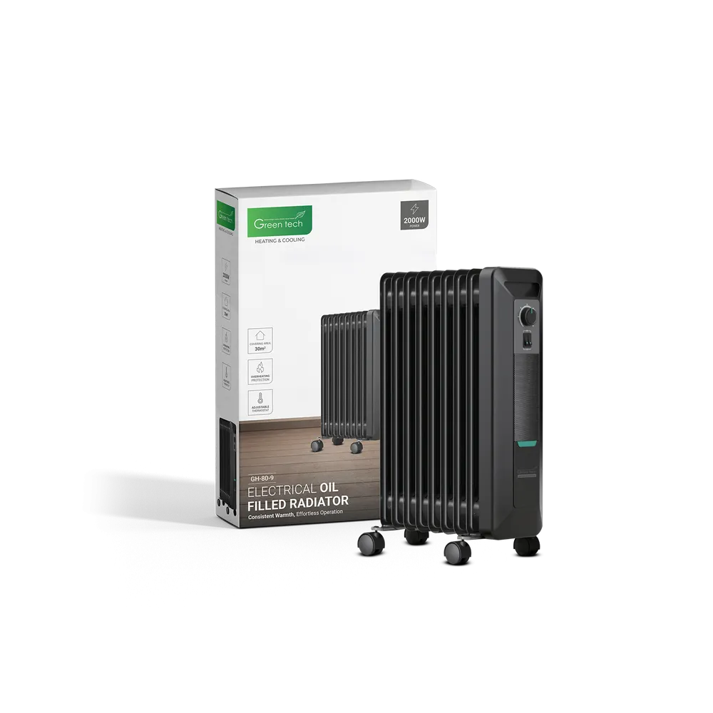 GREEN TECH Oljni radiator Green Tech 2000W, električni - GH-80-9