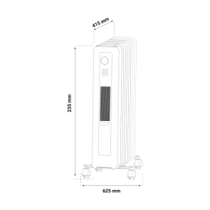 GREEN TECH Oljni radiator Green Tech 2000W, električni - GH-80-9