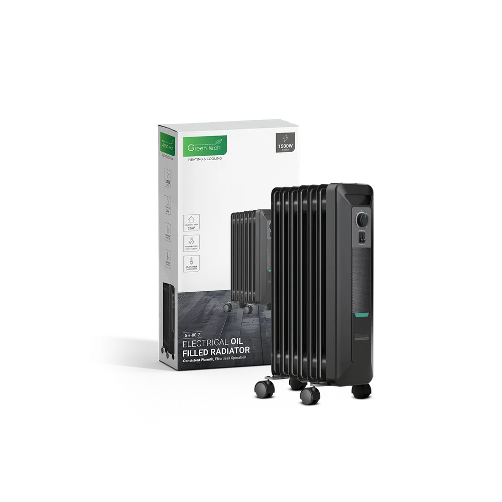GREEN TECH Oljni radiator Green Tech 1500W, električni - GH-80-7