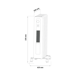 GREEN TECH Oljni radiator Green Tech 1500W, električni - GH-80-7