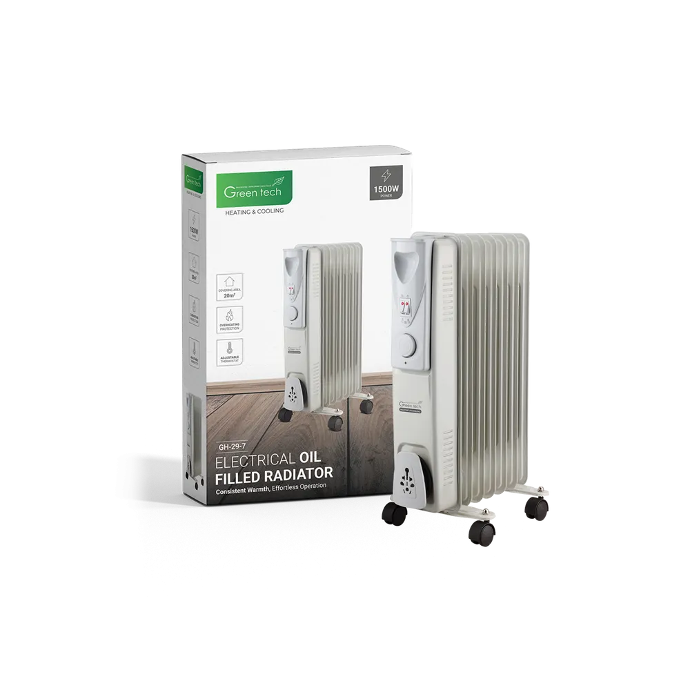 GREEN TECH Oljni radiator Green Tech 1500W, električni - GH-29-7