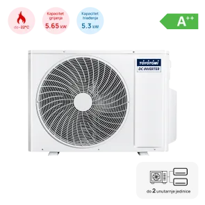 TOYOTOMI Multi split TOYOTOMI outdoor unit 5.3kW, 2 outlets, 2 x 6.35 (1/4") - MULR32-18INV-2