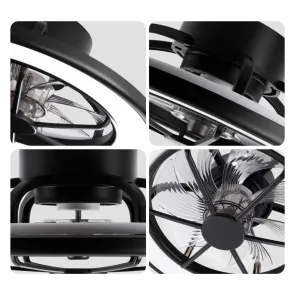 GREEN TECH Stropni ventilator s svetilko Green Tech, 18", 40W, 3CCT, črn - FNX-18BK