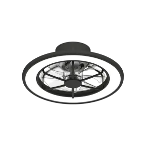 GREEN TECH Stropni ventilator s svetilko Green Tech, 18", 40W, 3CCT, črn - FNX-18BK
