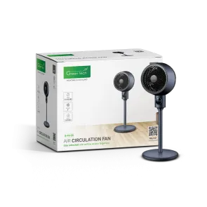 GREEN TECH Ventilator s postoljem Green Tech 35W, 9", časovnik - G-F9-BR