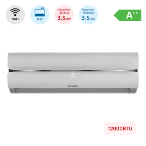 Chigo Klimatska naprava Chigo 12000BTU, 3.5kW, A++, R32, -25°C ~ 50°C, s grelcem, WiFi, siva - CS-35V3G-1C172CY