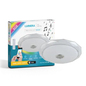 LUMERA LED plafonjera + zvočnik Lumera Lighting, 24W, RGB + nastavljiva, 39 cm - MELODY