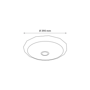 LUMERA LED plafonjera + zvočnik Lumera Lighting, 24W, RGB + nastavljiva, 39 cm - MELODY