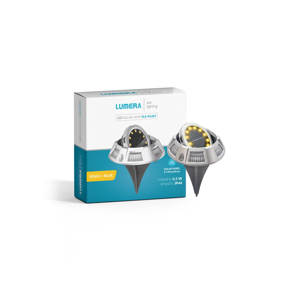 LUMERA LED solar lamp Lumera Lighting, 3000K + blue, IP44 - SLS-P6307