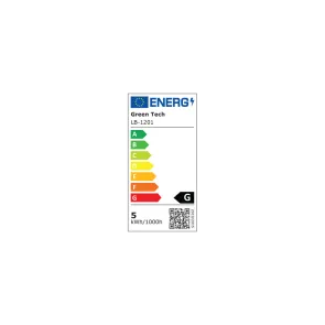 GREEN TECH LED bulb Green Tech 5W, 3000K, E14, C37, IP20, Sanan chip - LB-1201