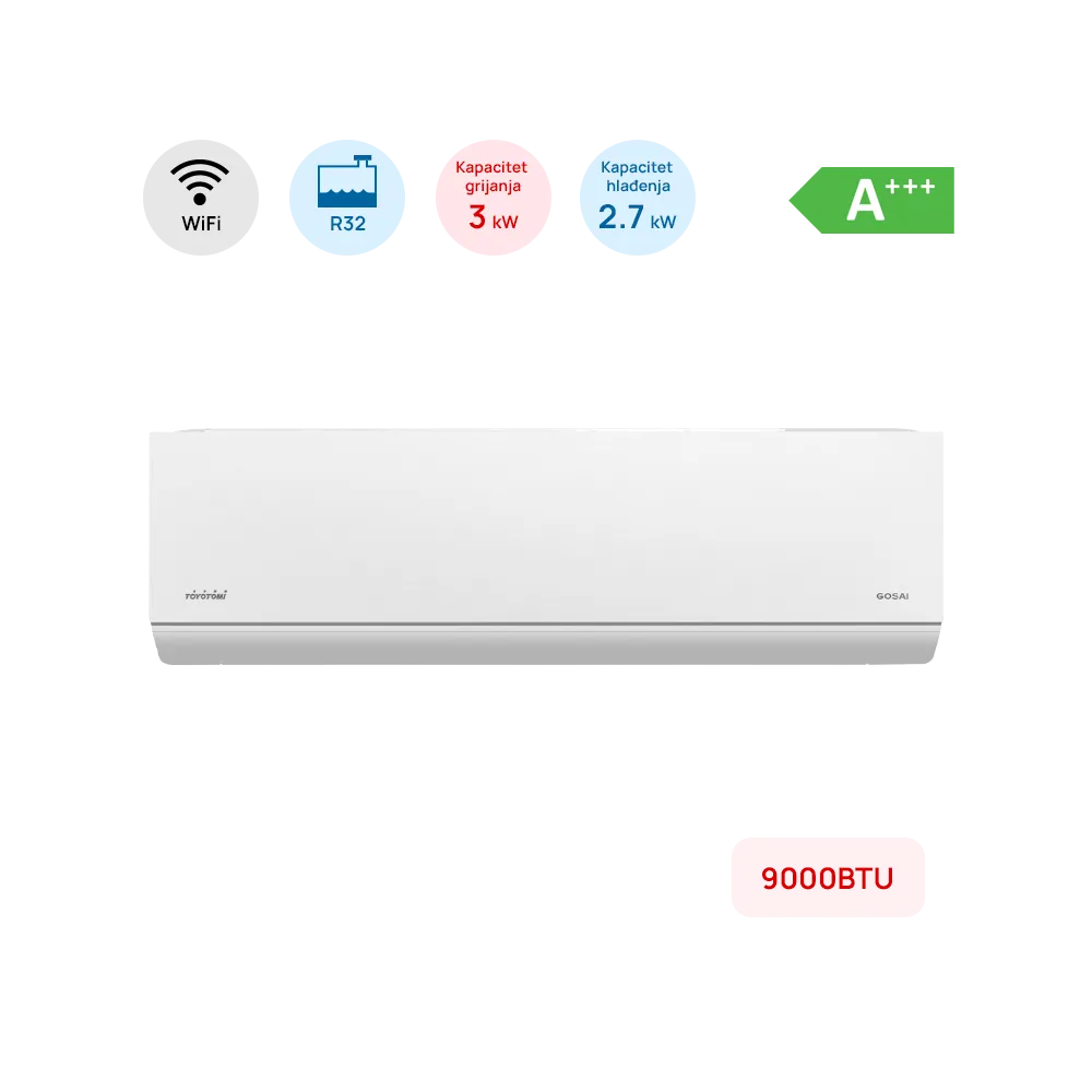 TOYOTOMI Multi split TOYOTOMI indoor wall unit Gosai 2.7kW - GTN-09CMW