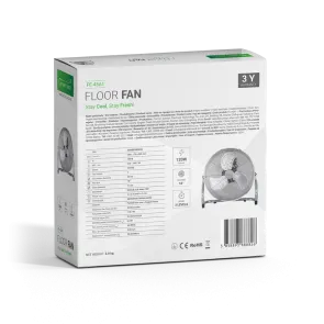 GREEN TECH Talni ventilator Green Tech 120W, 18", bakreni motor, krom barva - FE-45A1