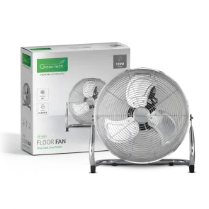 GREEN TECH Talni ventilator Green Tech 120W, 18", bakreni motor, krom barva - FE-45A1
