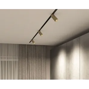 LED tračna svetilka. Vrtljiva LED svetilka za tirnični sistem. Pametna šinska LED svetilka