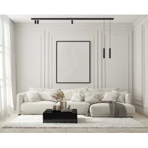 LED strip light. Rotary LED light for track system. Smart rail-mounted LED light