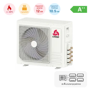 Chigo Multi Split Chigo Outdoor Unit 10.5kW, A++, -20 ~ 55°C, with Heater, 4 Outputs - Z4OD-36HRIN4