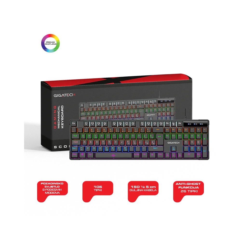 GIGATECH Scorpion Mechanical Gaming Keyboard