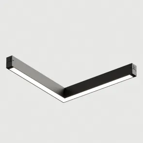 LED strip light. Corner LED light for track system. Smart rail-mounted LED light