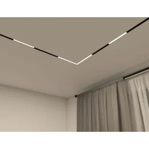 LED strip light. Corner LED light for track system. Smart rail-mounted LED light